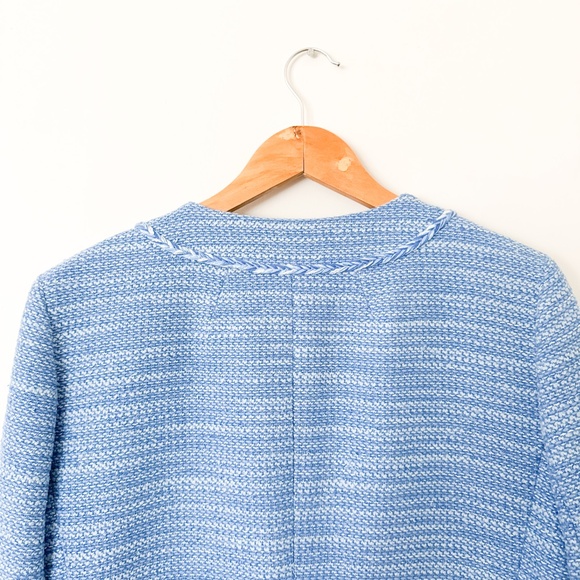 J. Crew Womens Lady Jacket Sequin Tweed Peri Blue Size XLarge - Picture 12 of 13